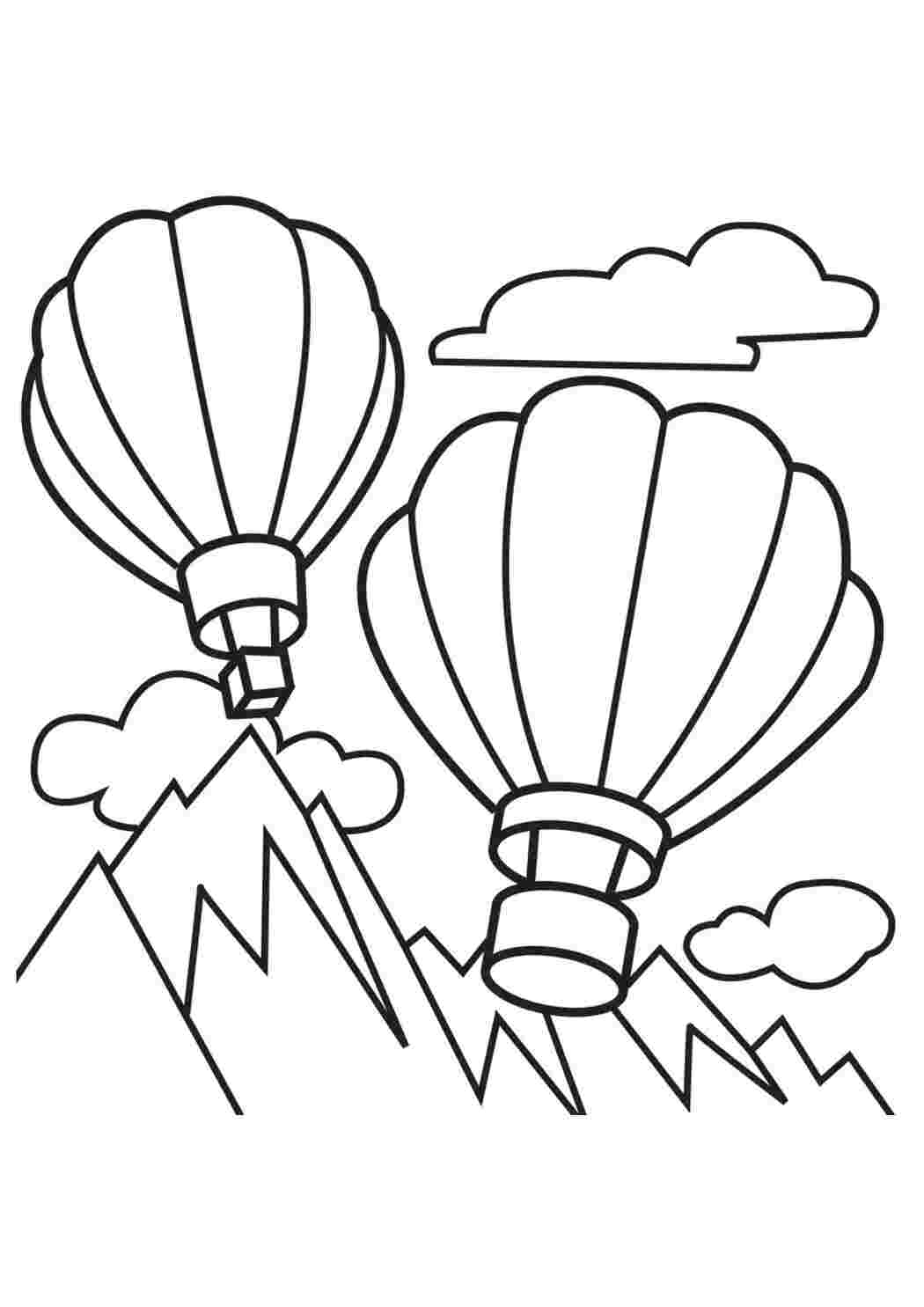 Картина по номерам (раскраска) 40х50 - Воздушные шары вечером