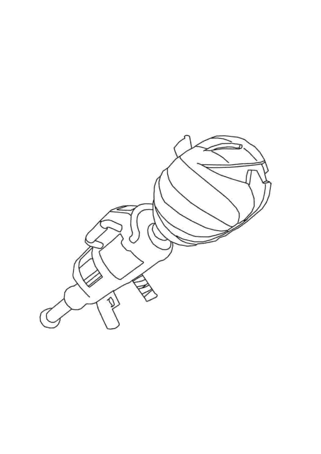 Раскраски Раскраски с противотанковыми гранатометами разных стран и из мультфлильмов РПГ и прочие ракетницы