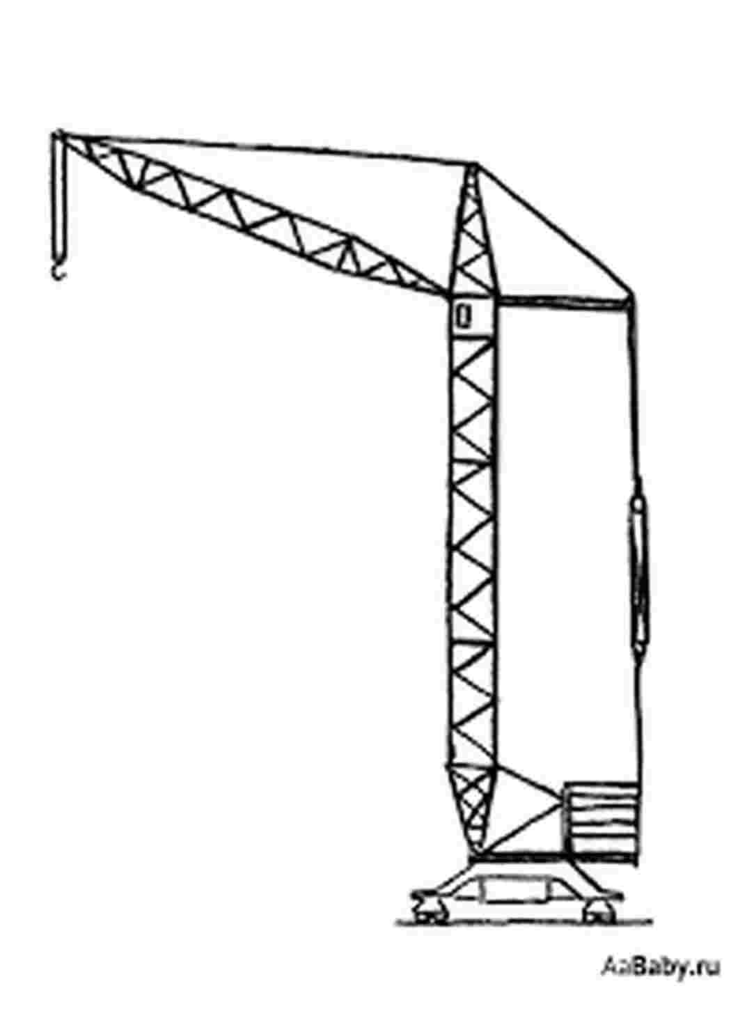 Раскраски  раскраски с подъемным краном для детей   раскраски на тему подъемный кран для детей.  раскраски с подъемным краном для мальчиков и девочек                     