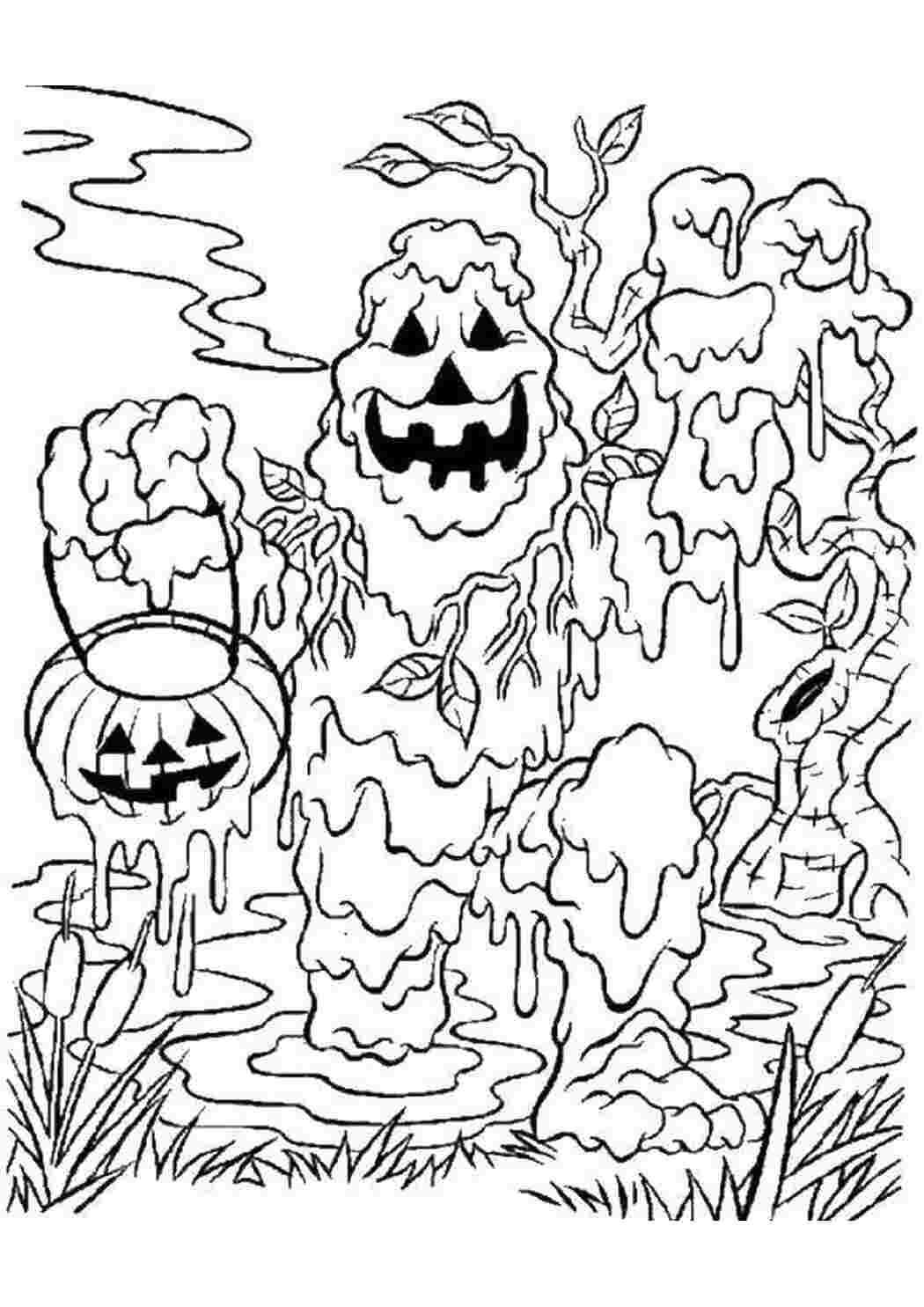 Раскраски Болотное чудовище Скуби ду Персонаж из мультфильма