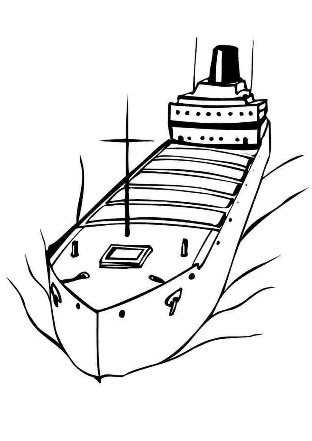 Уплывающий параход Раскраски для мальчиков
