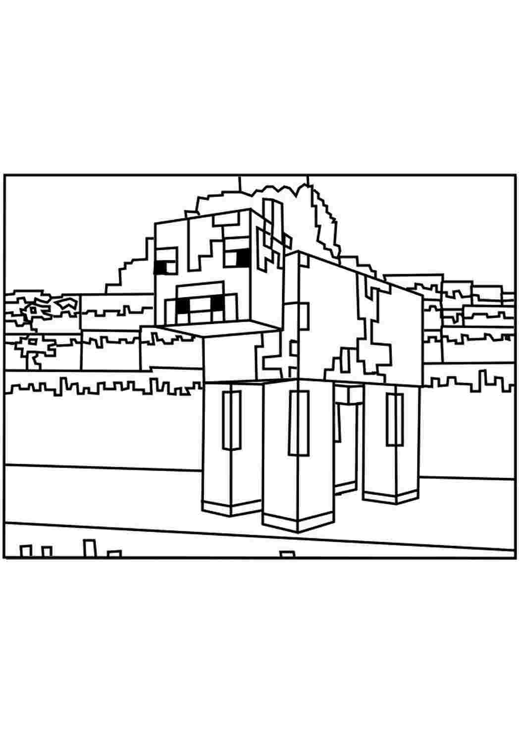 Раскраски картинки на рабочий стол онлайн Майнкрафт Скачать раскраски для мальчиков