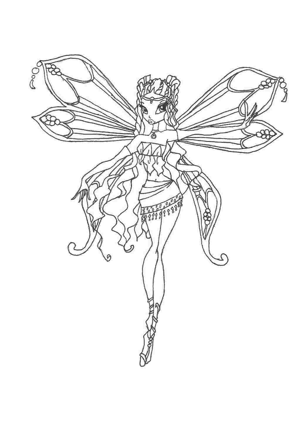Раскраски Волшебница стелла Винкс клуб Персонаж из мультфильма, Winx