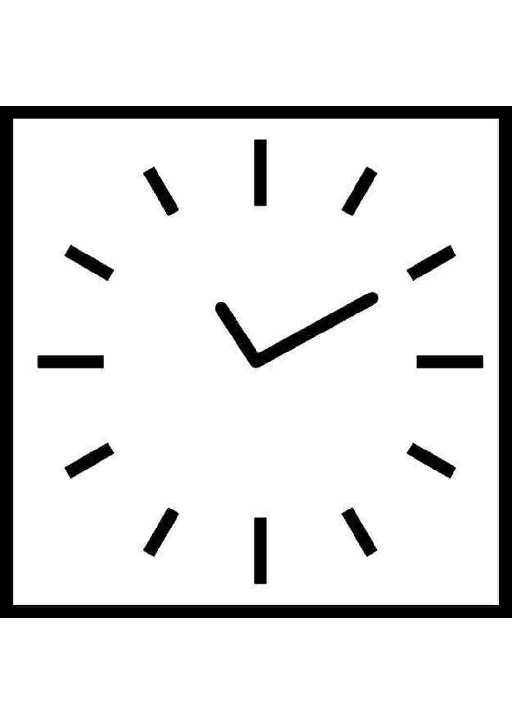 Раскраски На часах 10 минут двенадцатого Часы Часы