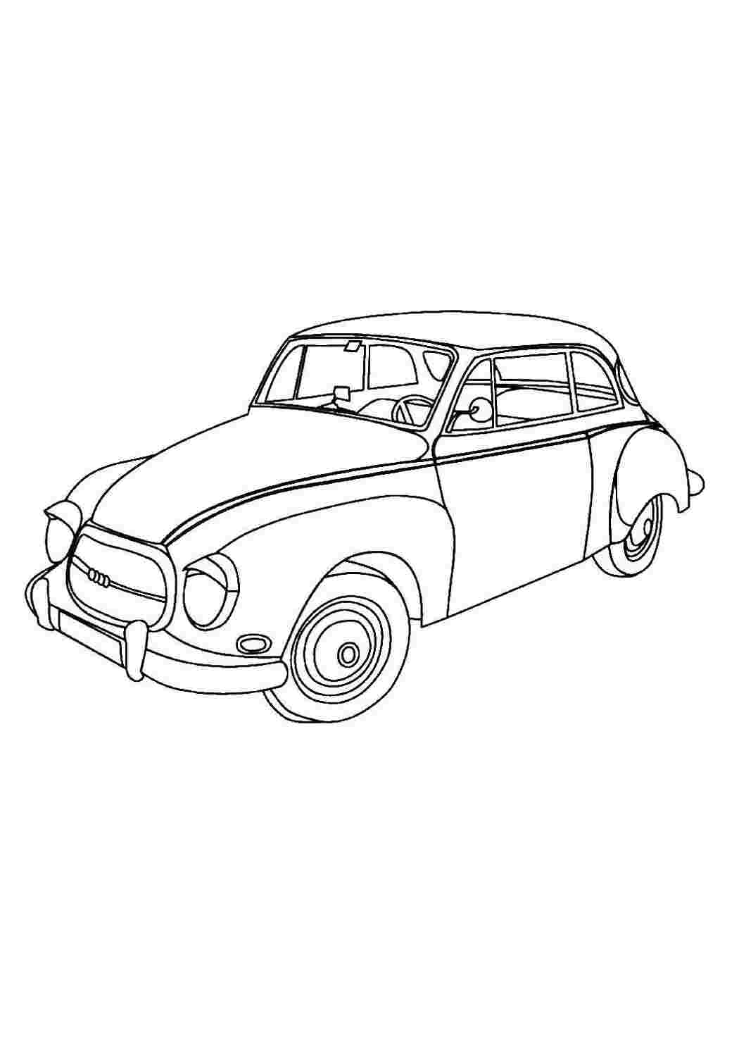 Раскраски Старый автомобиль Машины машины, старый автомобиль