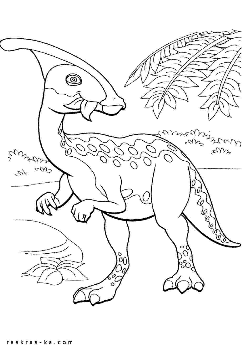 Раскраски для детей мальчиков Поезд динозавров