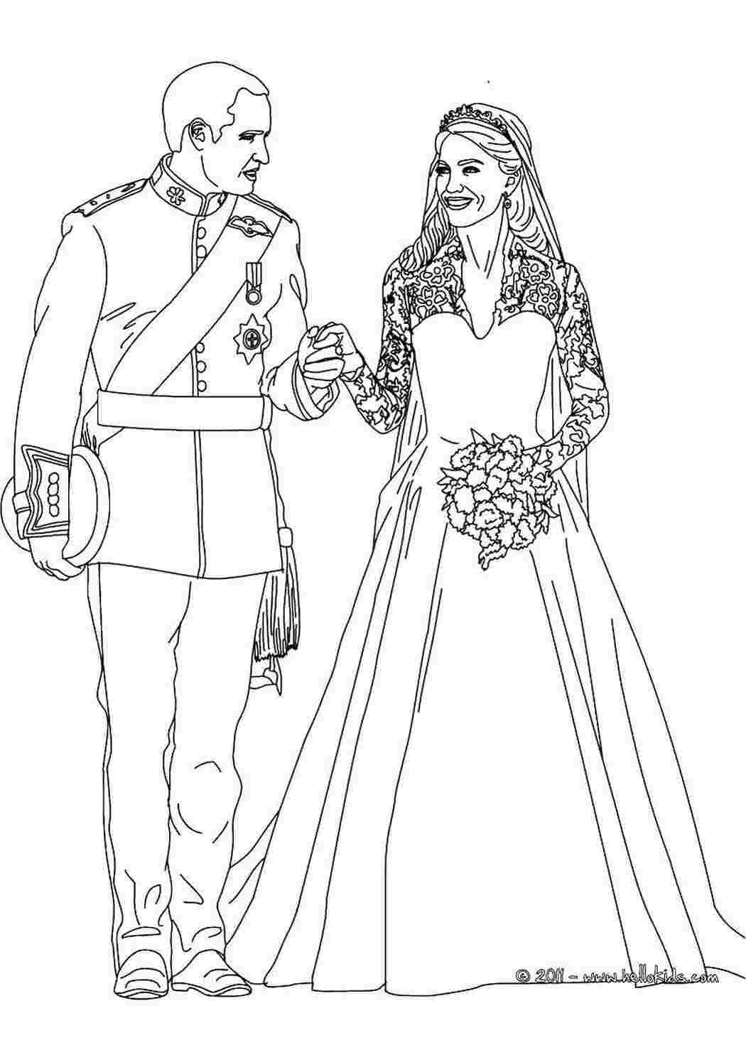 Свадьба Жасмин и Аладдина - Принцессы Дисней - Раскраски антистресс