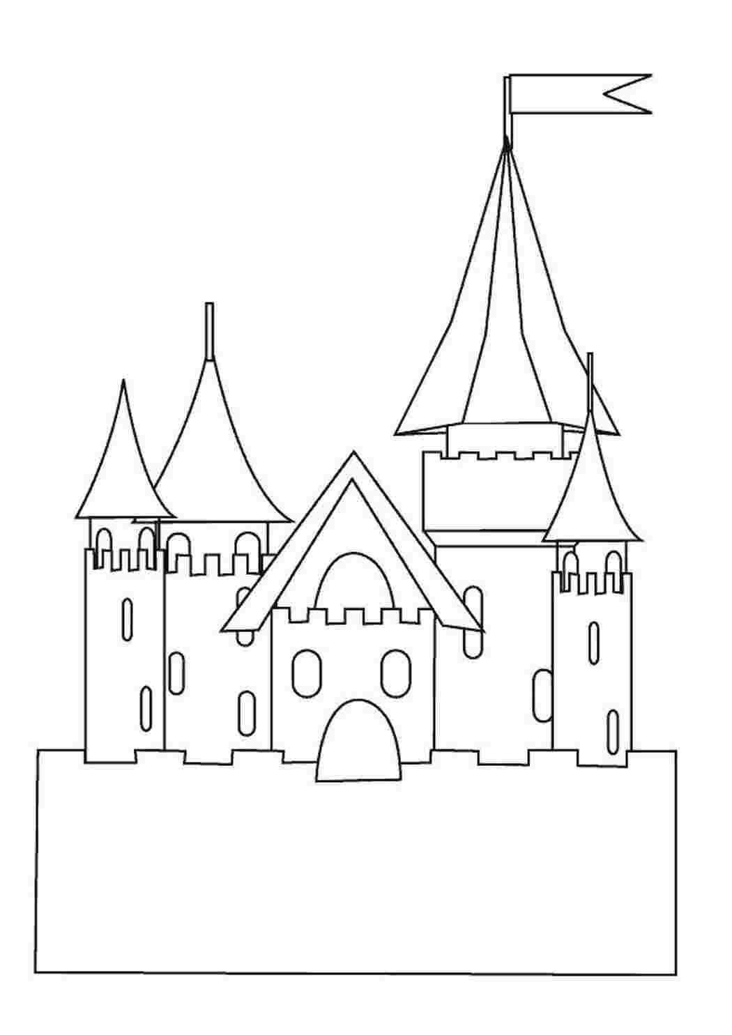 Раскраски Замок принцессы с флагом Замок принцессы с флагом Раскраски цветов бесплатно Ð Ð°ÑÐºÑ€Ð°ÑÐºÐ° Ð´Ð»Ñ Ð´ÐµÐ²Ð¾Ñ‡ÐºÐ¸