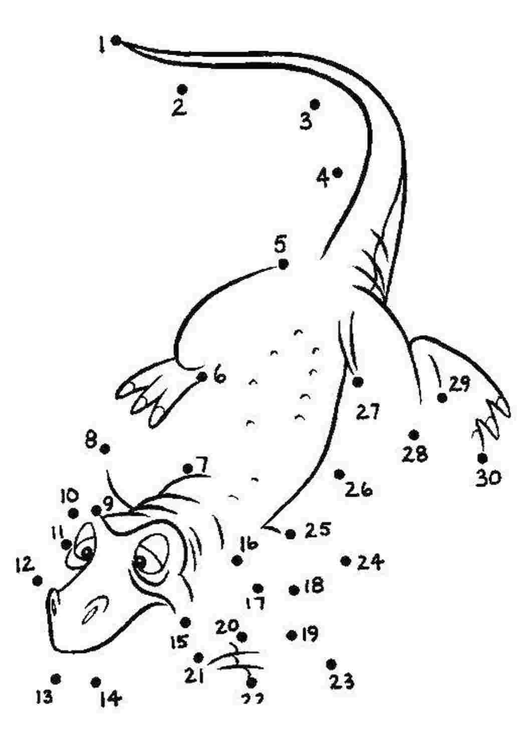 нарисуй по цифрам дорисуй, по цифрам, ящерица