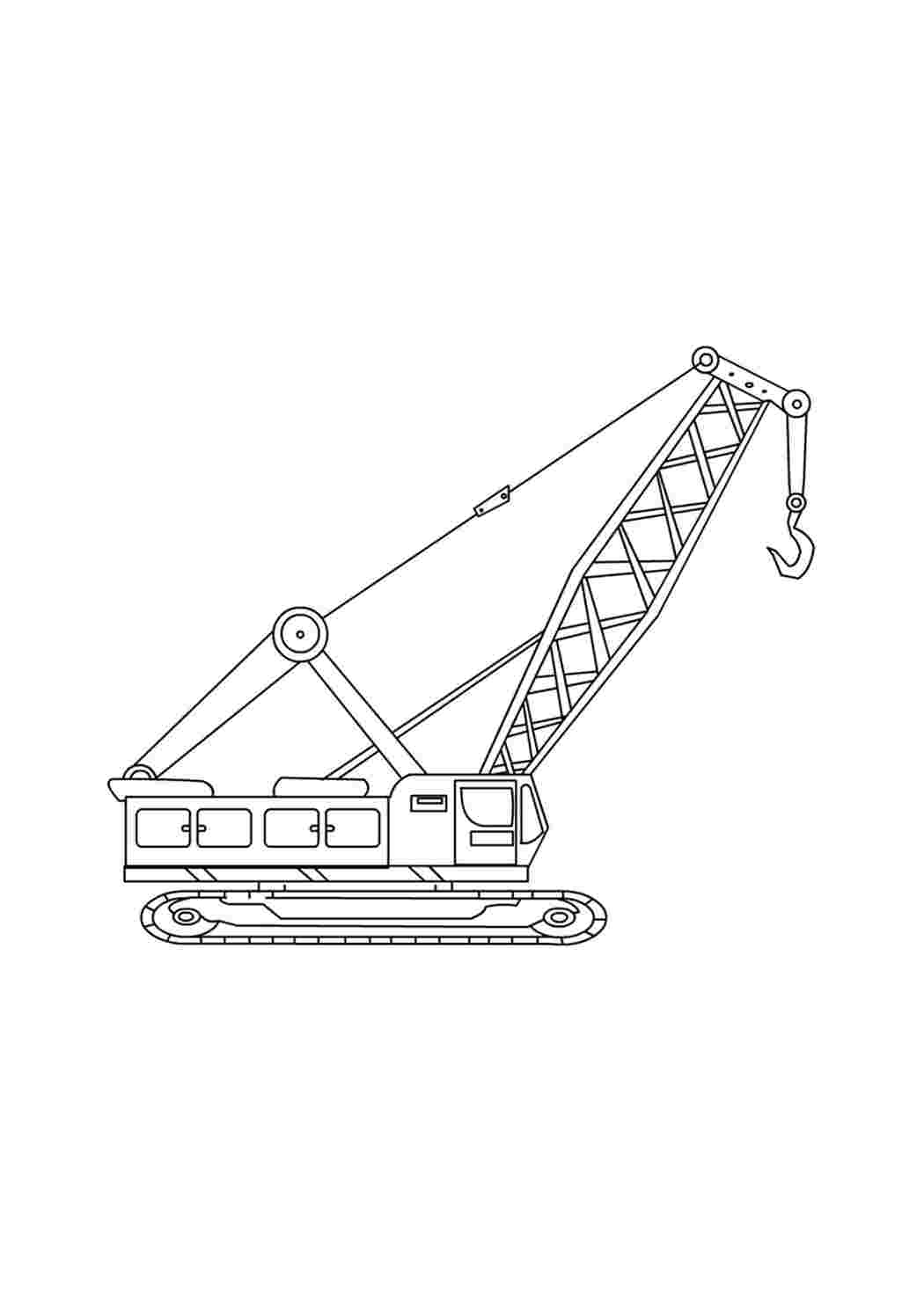 Раскраски Для мальчиков Спецтехника  Для мальчиков, Спецтехника, Раскраска, Раскраски для мальчиков, Спецтехника, Строительная техника, Подъёмный кран на гусеничном ходу.jpg