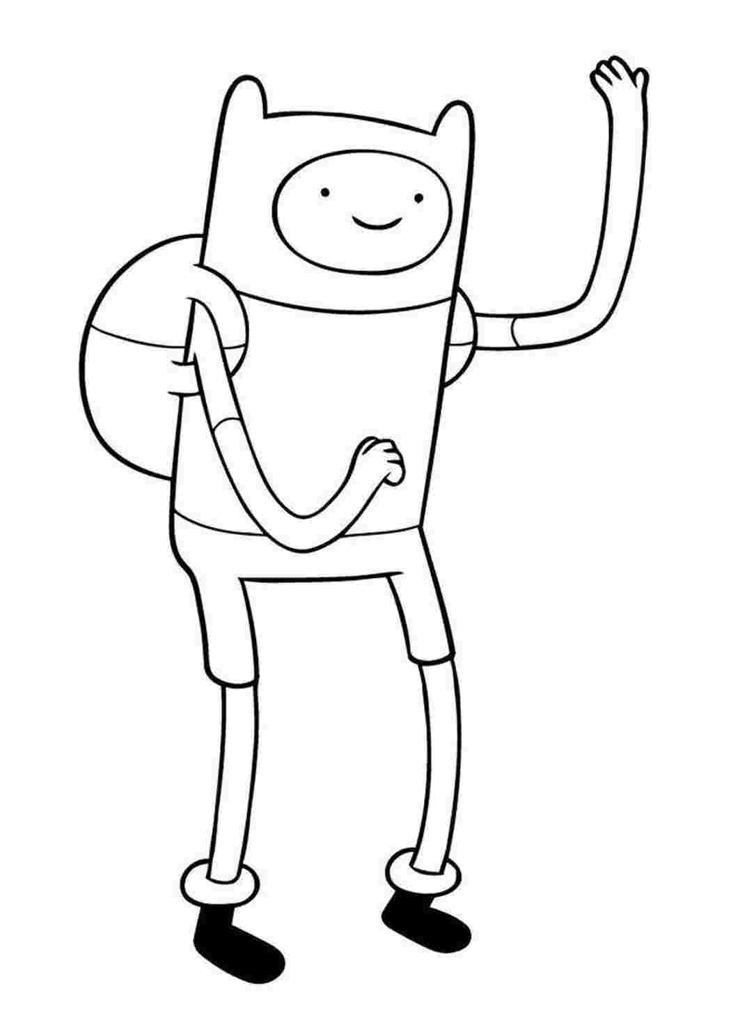 Раскраски Время приключений (Adventure Time free colouring pages)