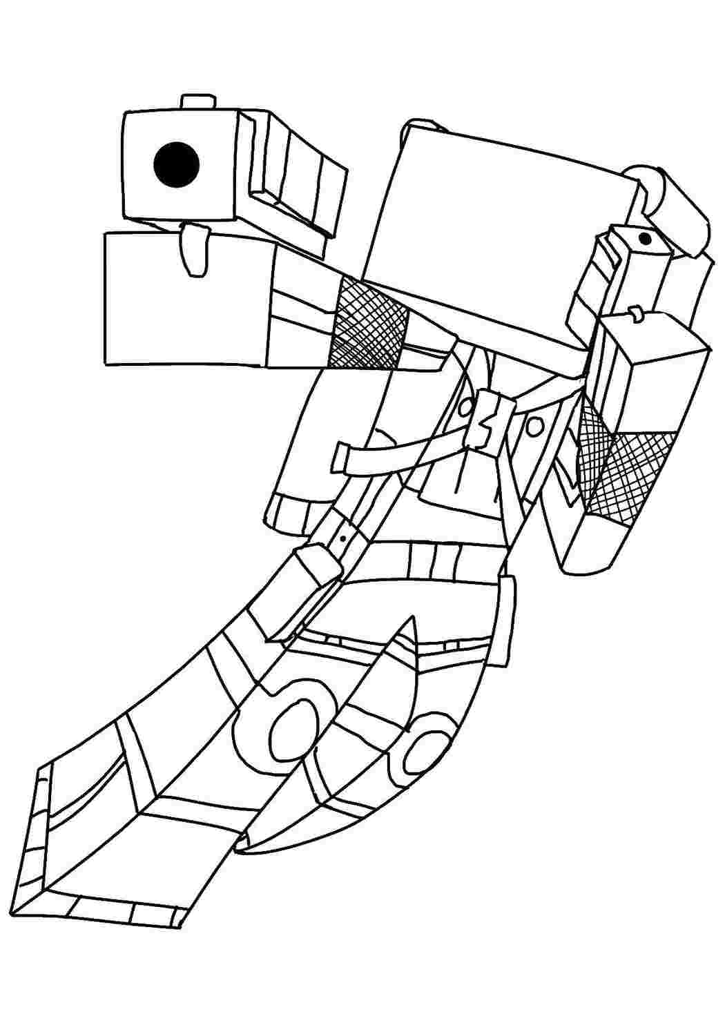 Раскраски Майнкрафт солдат майнкрафт майнкрафт, солдат
