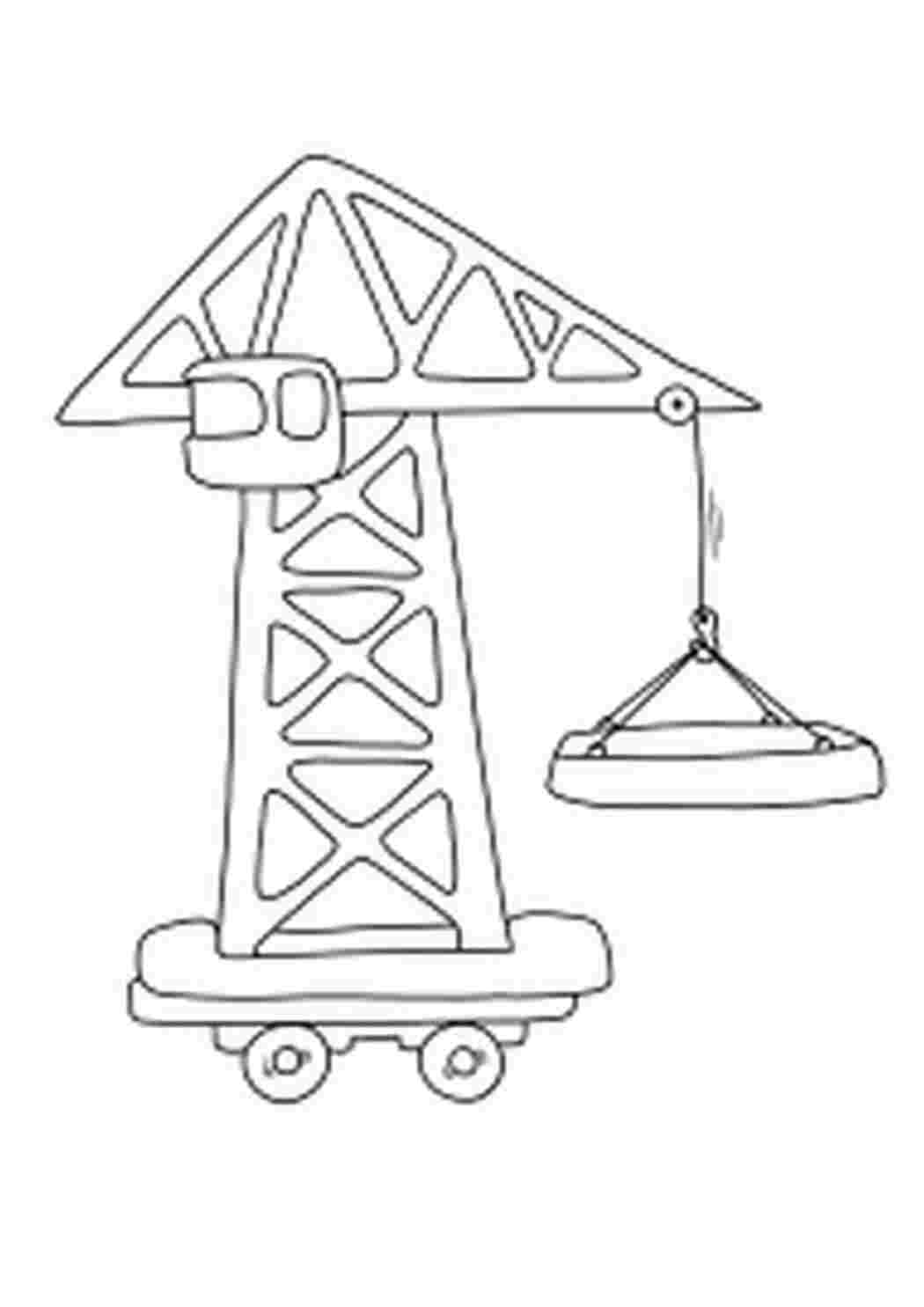  раскраски на тему подъемный кран для детей.  раскраски с подъемным краном для мальчиков и девочек                     