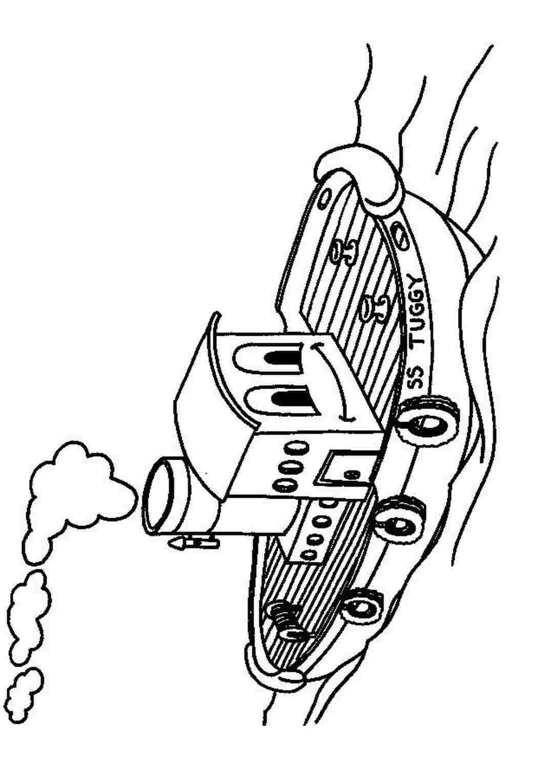Буксир Раскраски для мальчиков