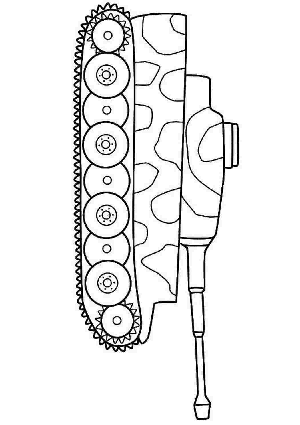 Раскраски Танк самолеты танк, гусеница