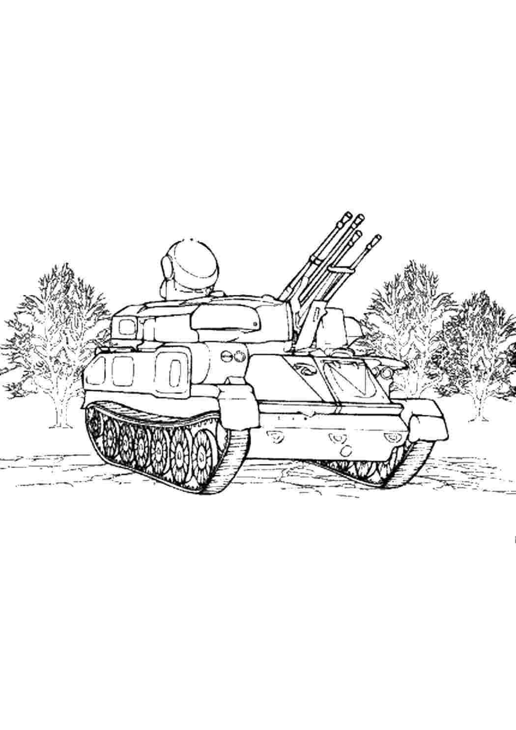 военные раскраски танк