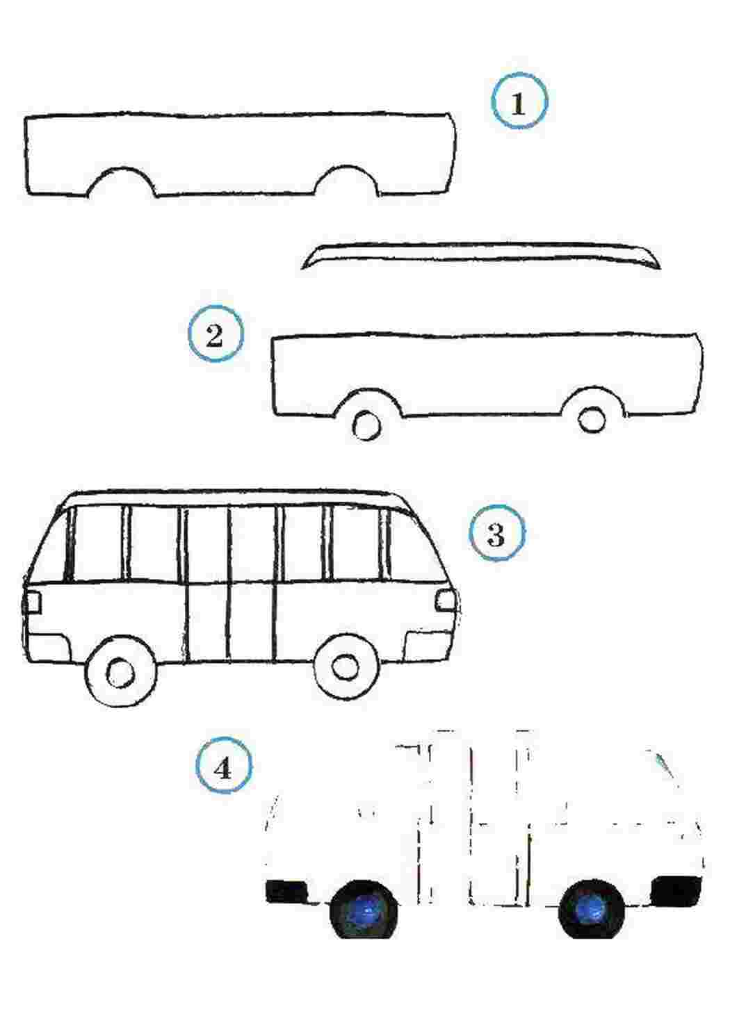 Раскраски Автобус Спецтехника автобус