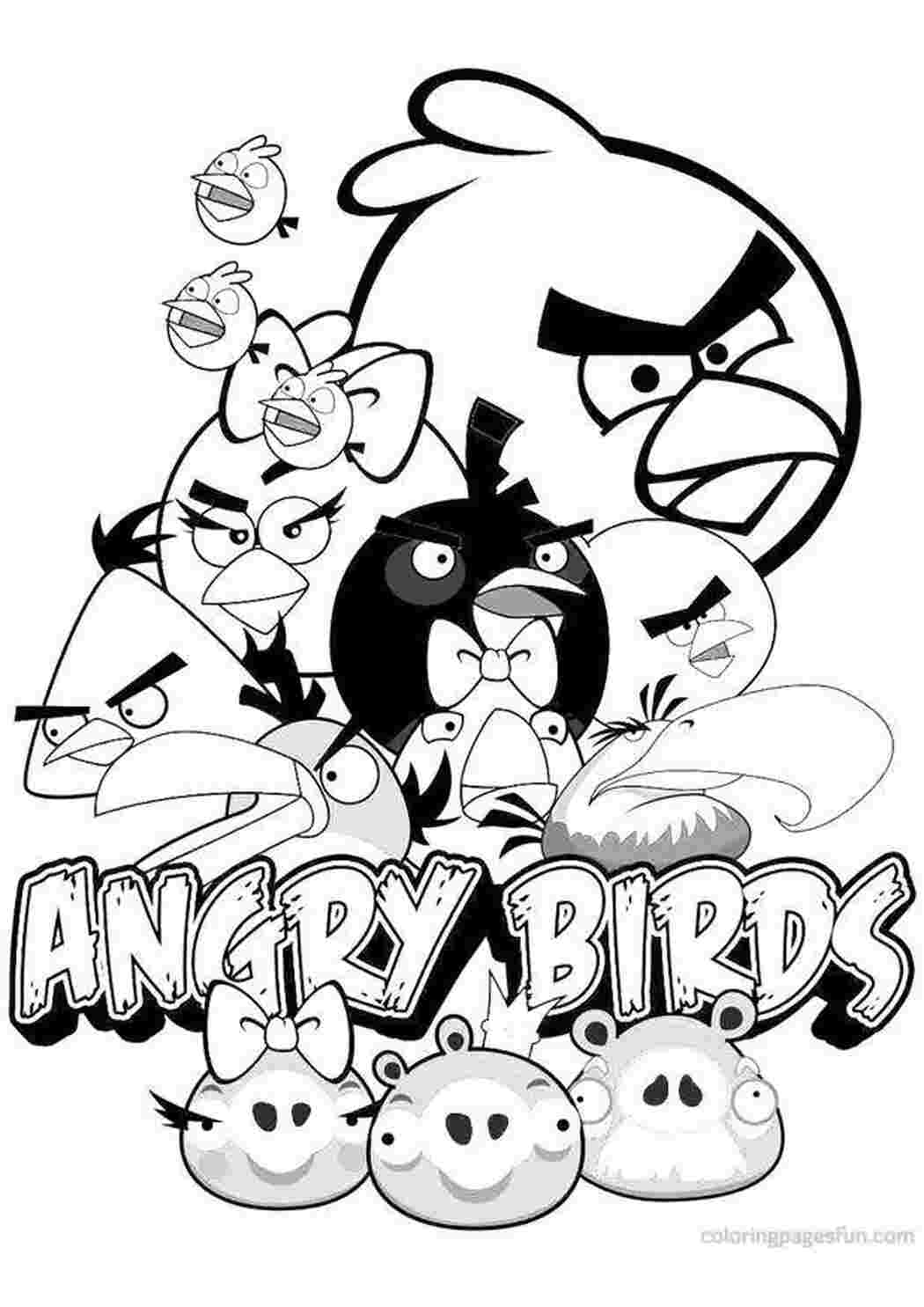 Раскраски Angry birds angry birds angry, birds