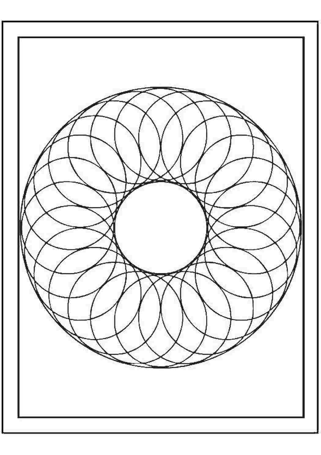 Раскраски Спираль узор Узоры, геометрические