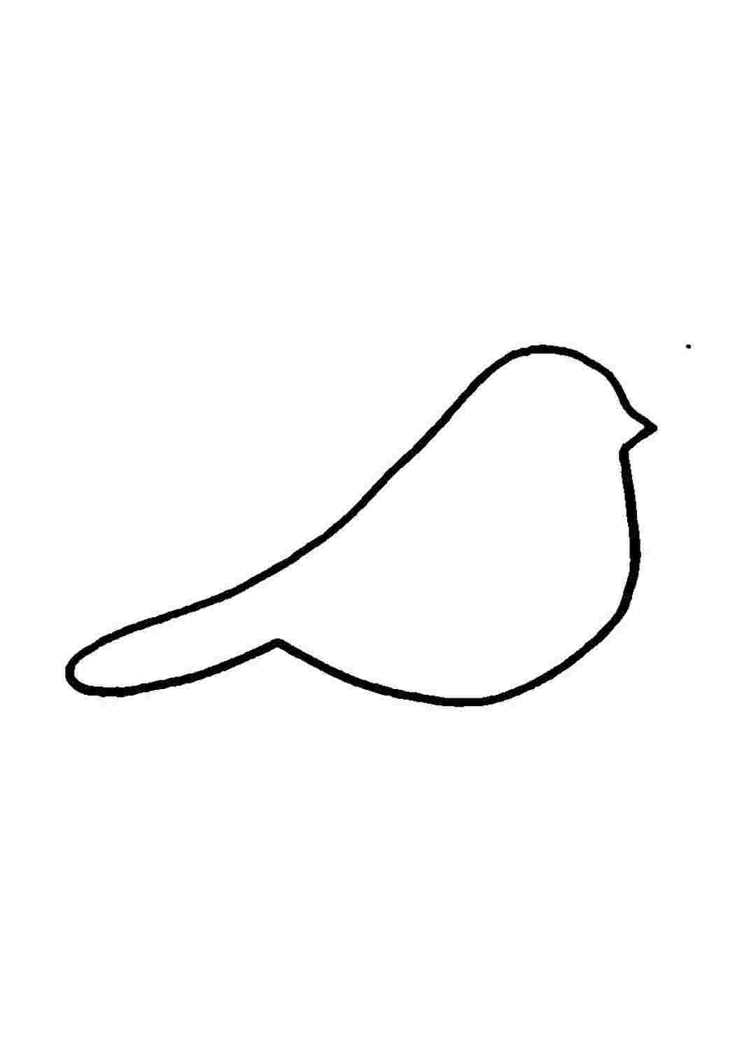 Шаблон для поделок «Птички»