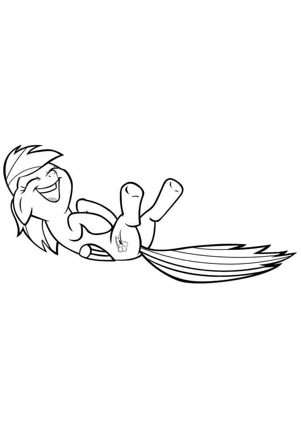 Раскраски Пони смеется Пони Пони, My little pony 