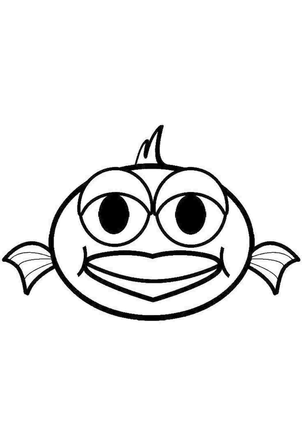 Раскраски Рыбка - девочка Раскраски для малышей Рыбы, вода, подводный мир