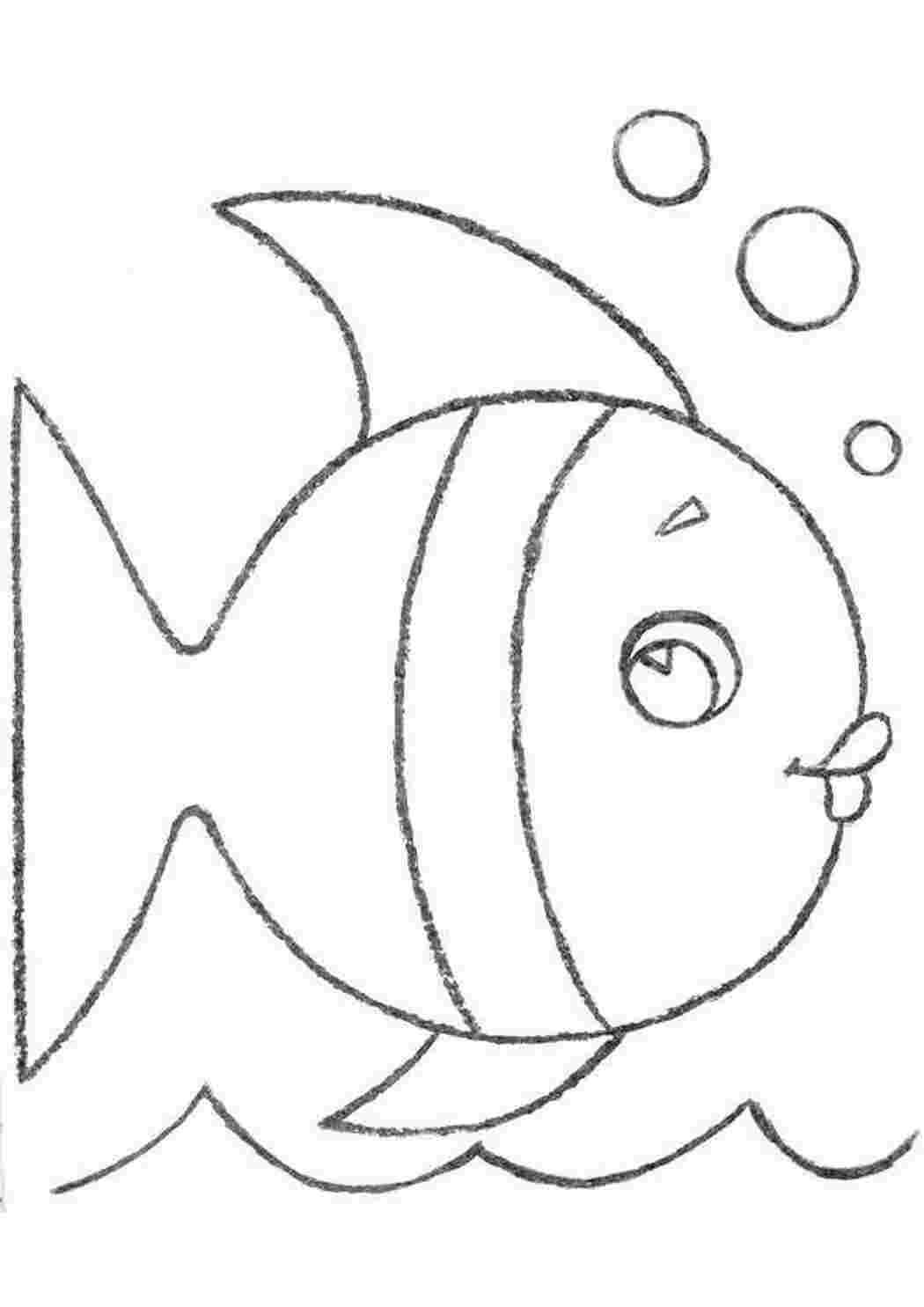 Раскраска рыба животные. Рисунок рыбы