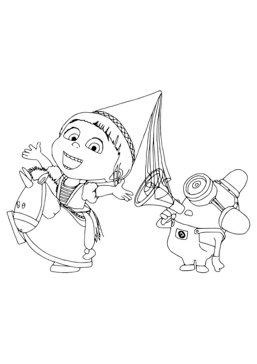 Раскраски для девочек и мальчиков из мультфильмов