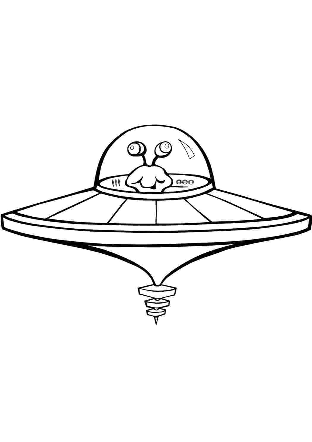 Раскраски Летающая тарелка Инопланетяне Инопланетяне