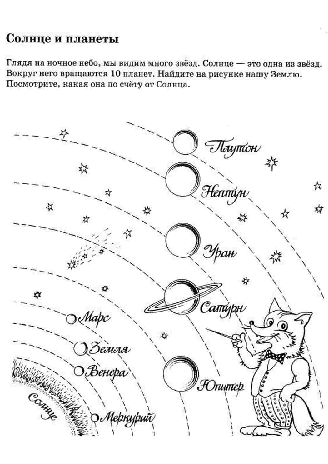 Раскраски Раскраски "планеты" скачать и распечатать бесплатно космос космос