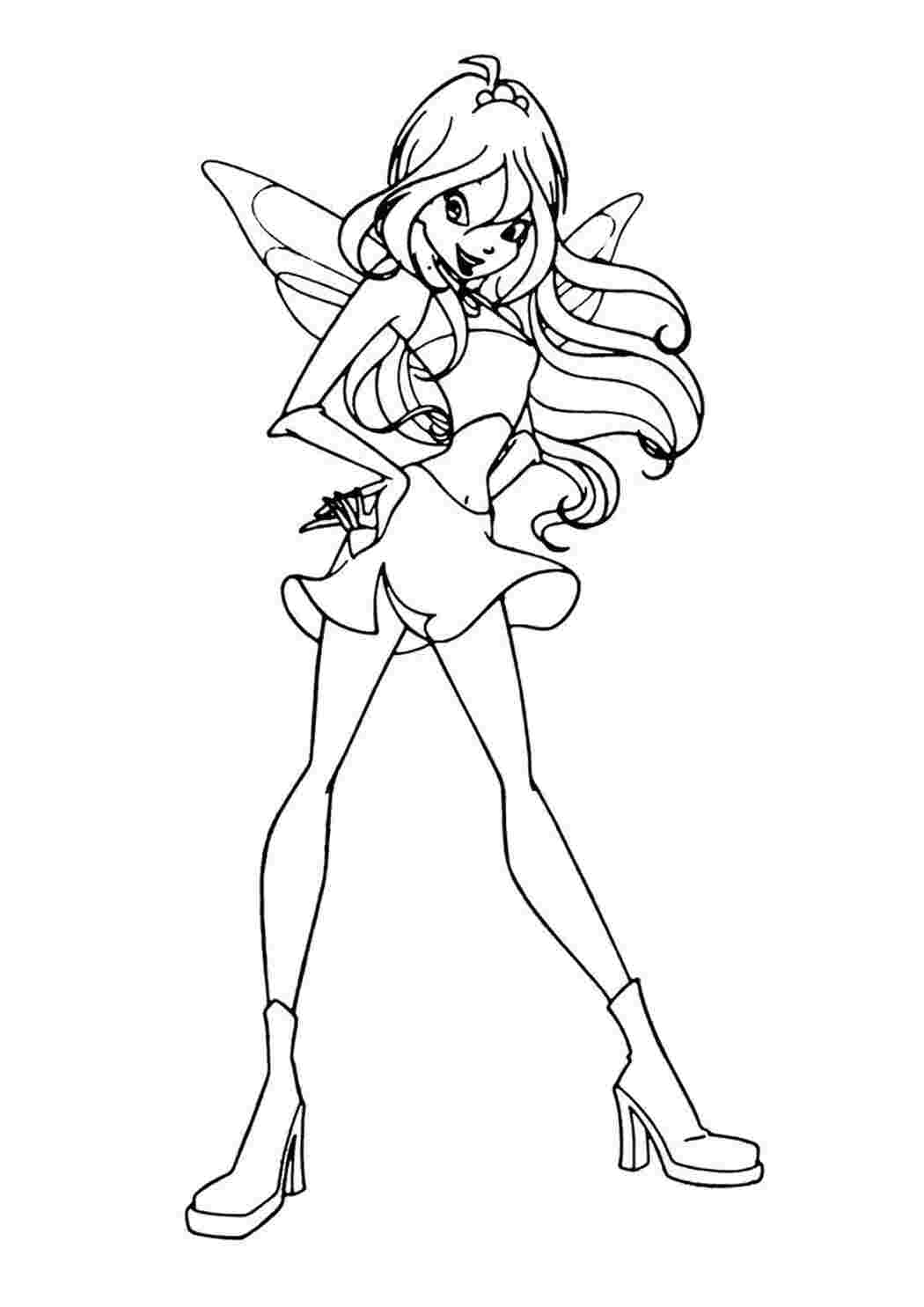 Раскраски Феечка Клуб Винкс Winx club Блум