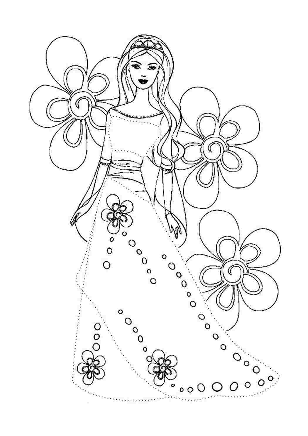 Раскраски Барби (Barbi coloring pages). Раскраски для девочек Барби