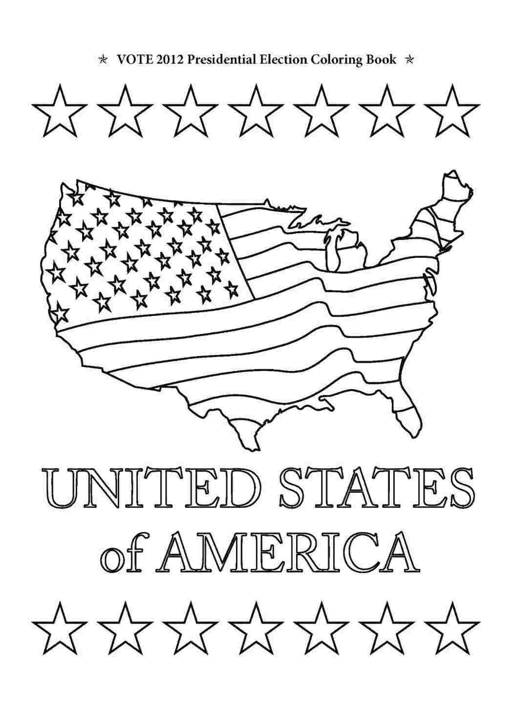 Раскраски Границы сша Свадьба флаг, Америка, звезды