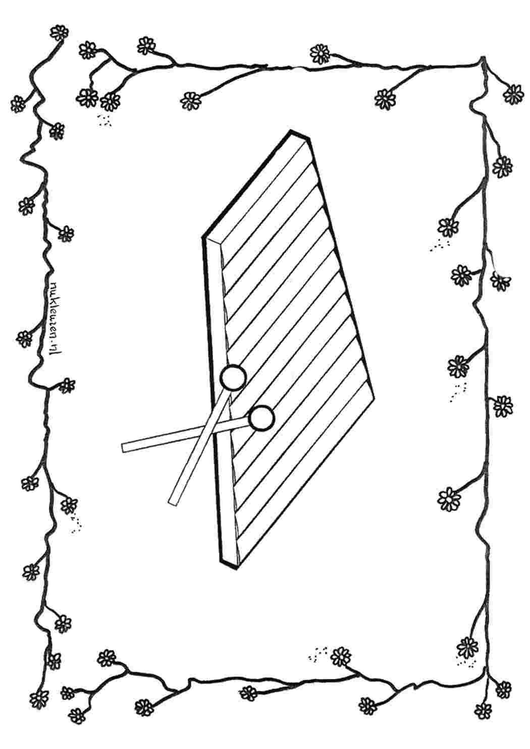 Раскраски Искусство и литература Музыка  Искусство и литература, Музыка, Раскраска, Искусство, Музыка, Музыкальные инструменты, Ксилофон.jpg