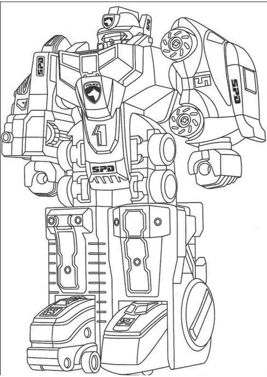 Робот для боевых действий Раскраски для детей мальчиков