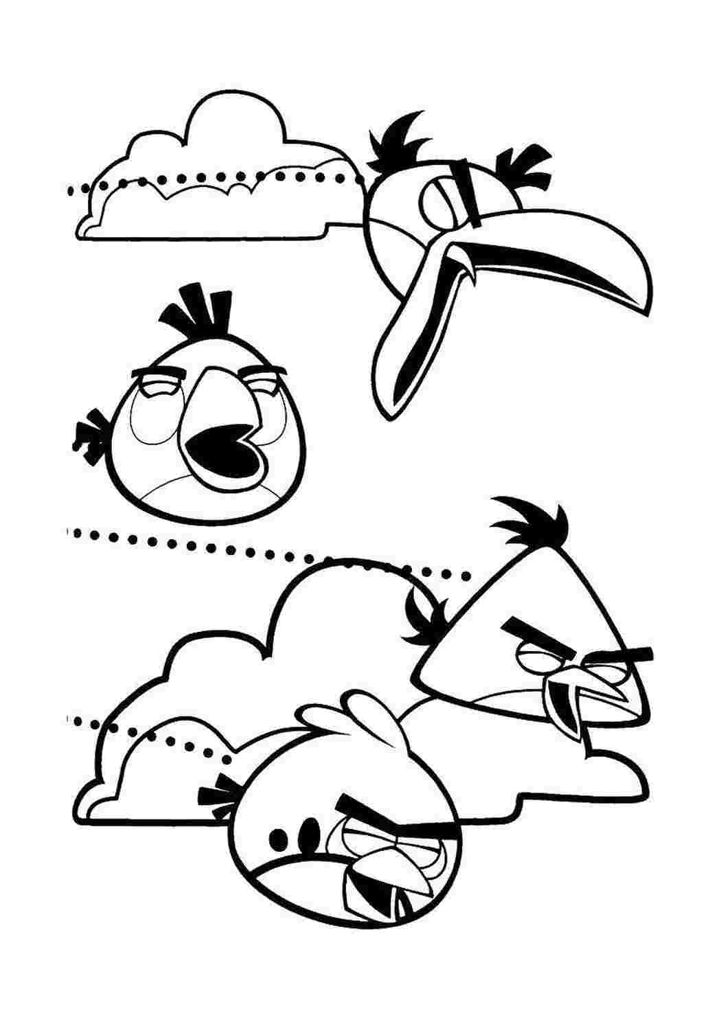 Раскраски Пеликаны и птицы из angry birds angry birds angry birds, птица