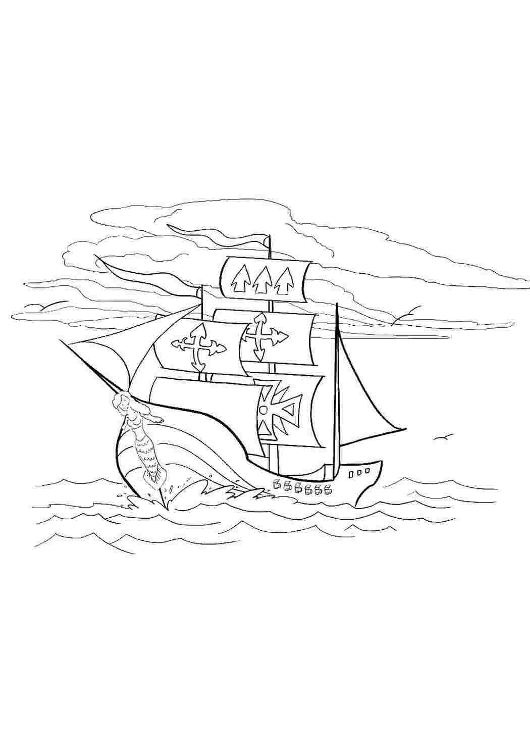корабли корабль, море