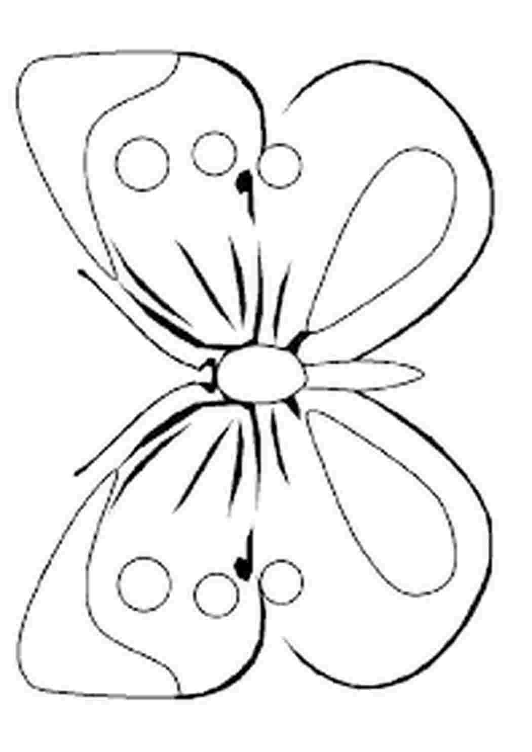 Раскраски Контуры, трафареты, шаблоны бабочек для вырезания аппликаций  и поделок Скачать и распечатать бесплатно раскраски с бабочками для раннего развития детей дома и в детских центрах