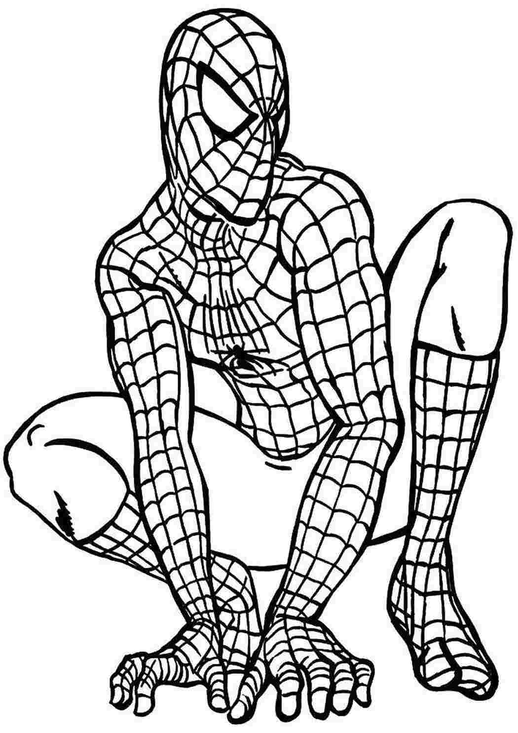 Раскраски Человек паук супергерои человек паук, супергерои