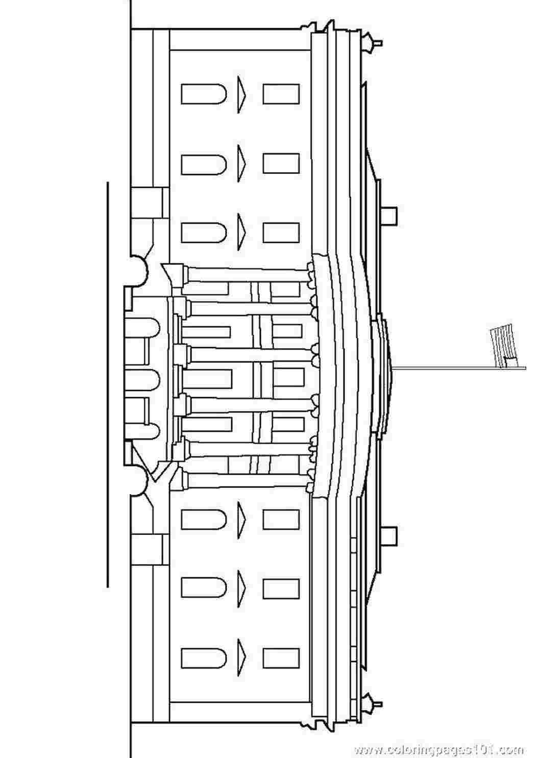 Раскраски Белый дом. Раскраски дом дома, дом