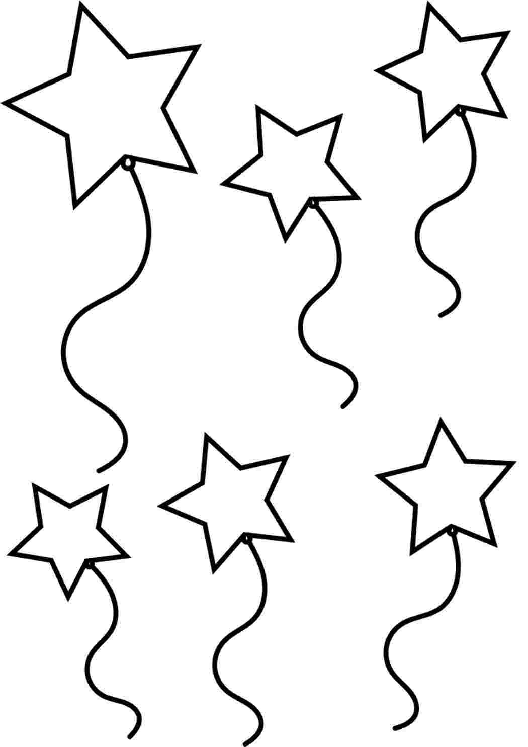 Раскраска звездочка рисованная распечатать