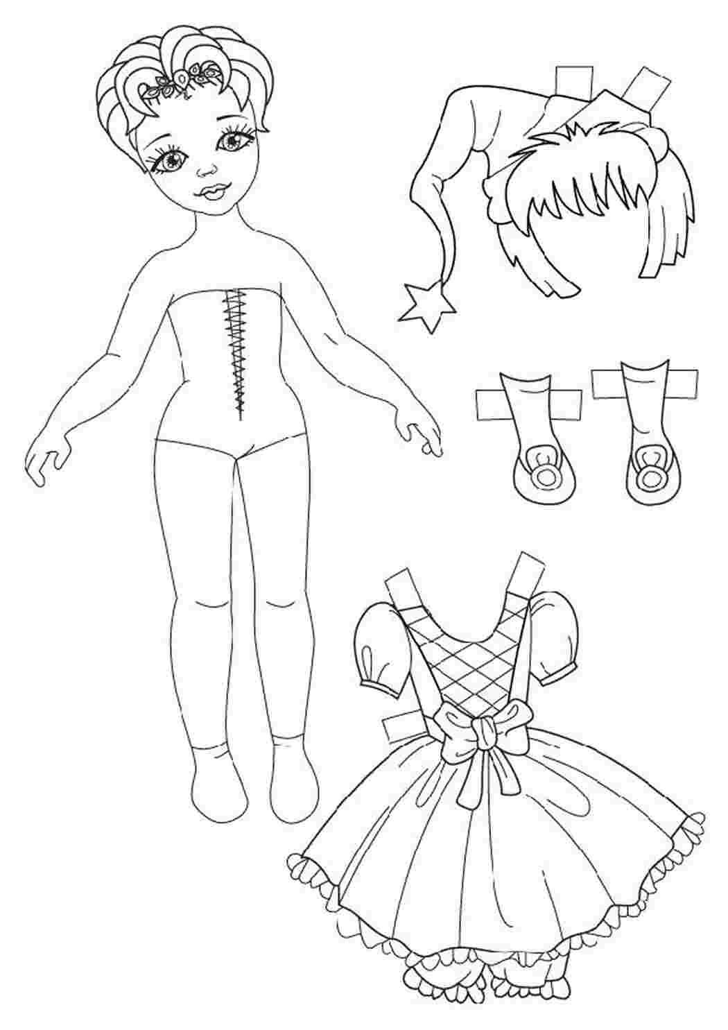 Бумажные куклы с одеждой для вырезания - наборы