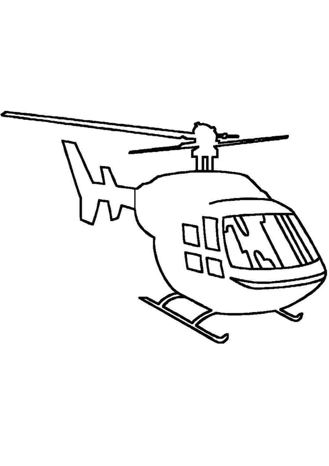 «Вертолет» скачать раскраски