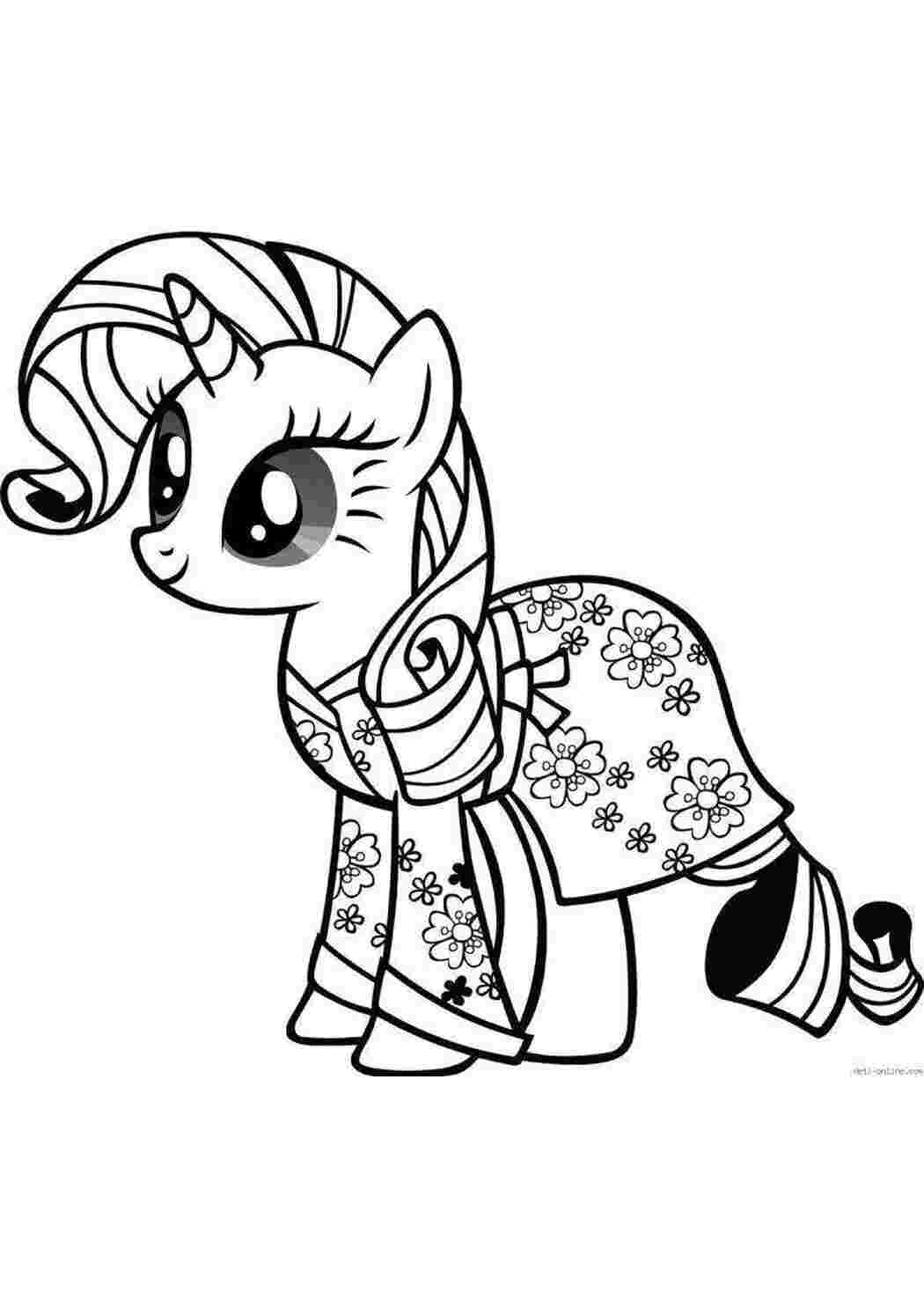 Раскраски Поняшка из my little pony  Пони Пони, My little pony 