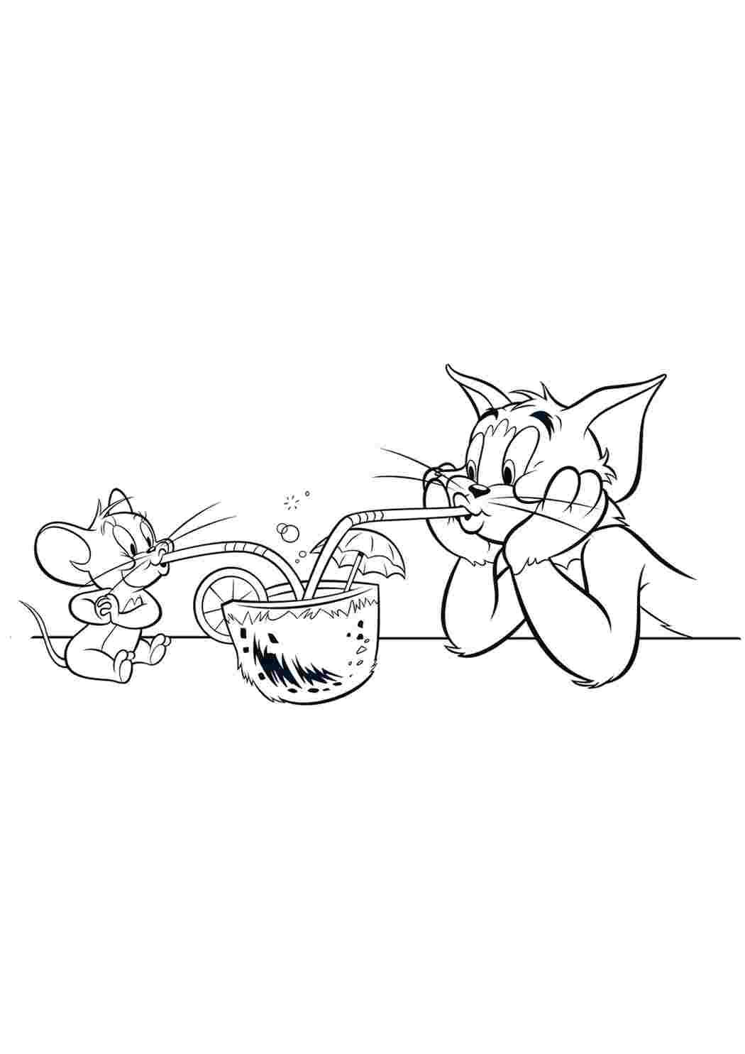 Раскраски для детей Tom and Jerry - Lochin
