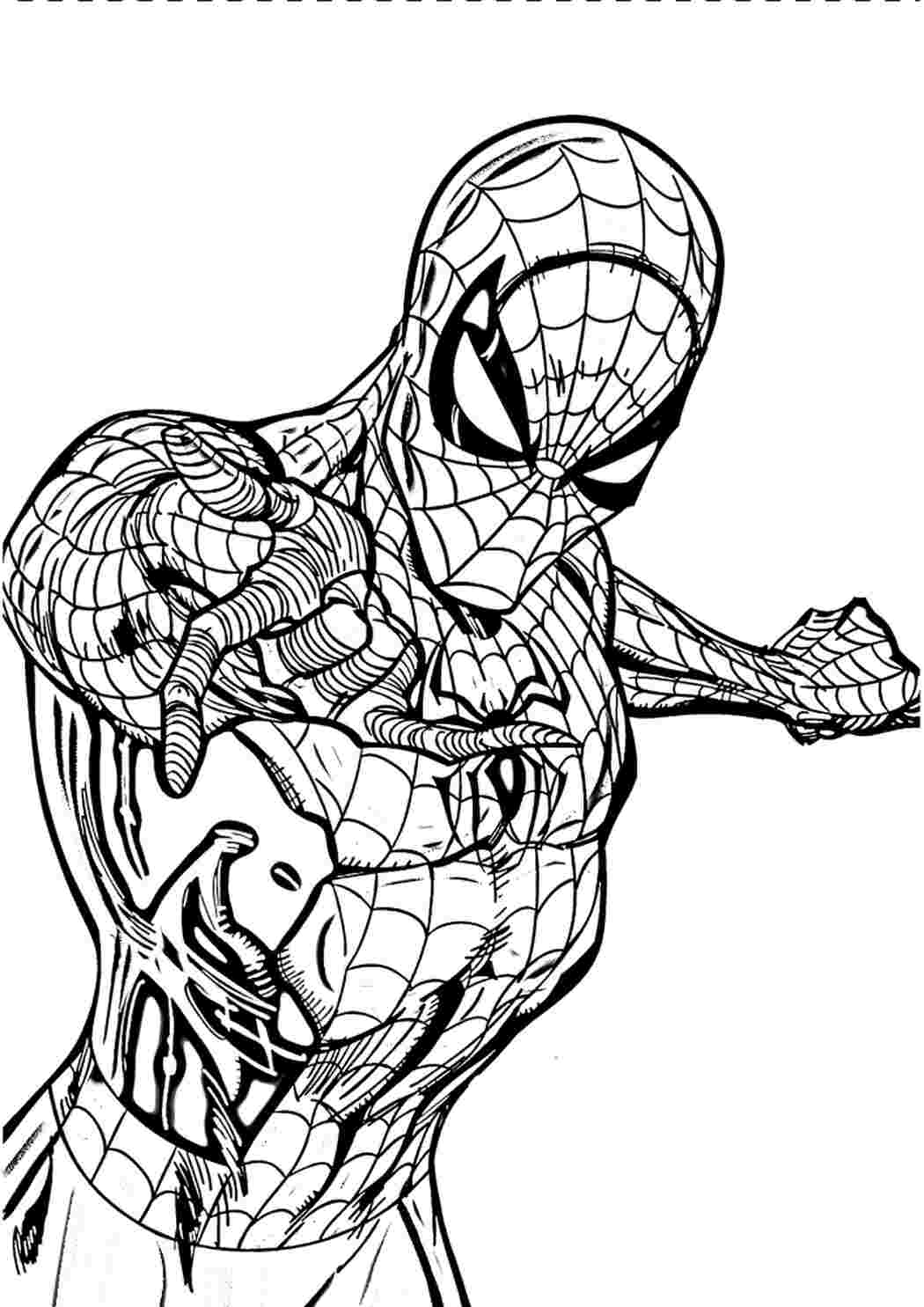 Раскраска Человека-паука - распечатать или скачать бесплатно Раскраски скачать и распечатать бесплатно.