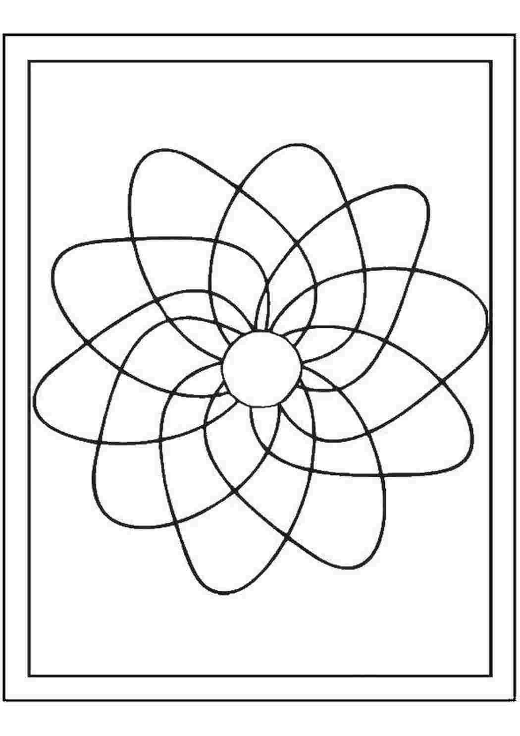 Раскраски Узорный цветок Узоры с цветами Узоры, цветок