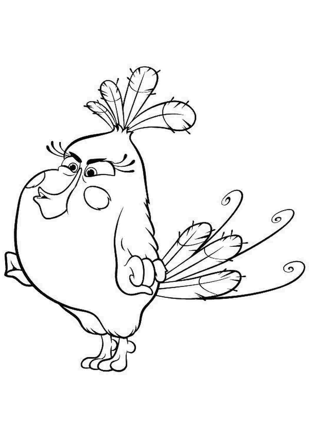 Онлайн раскраска Angry Birds