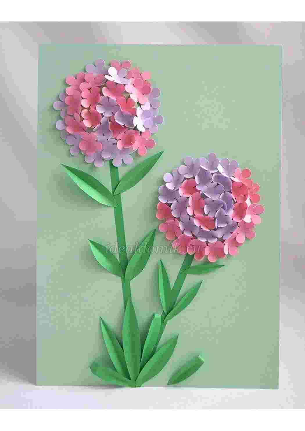 Аппликация из бумаги «Весенние цветы»: 70 идей