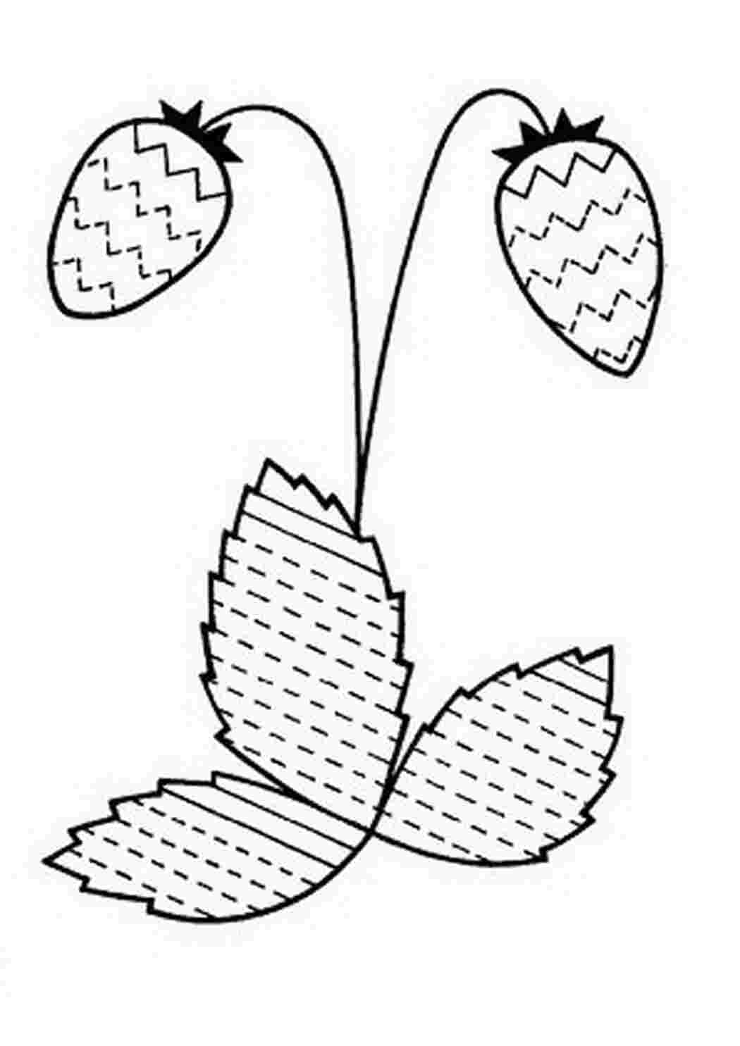 Раскраски Штриховка земляника Штриховка земляника  Раскраски скачать онлайн